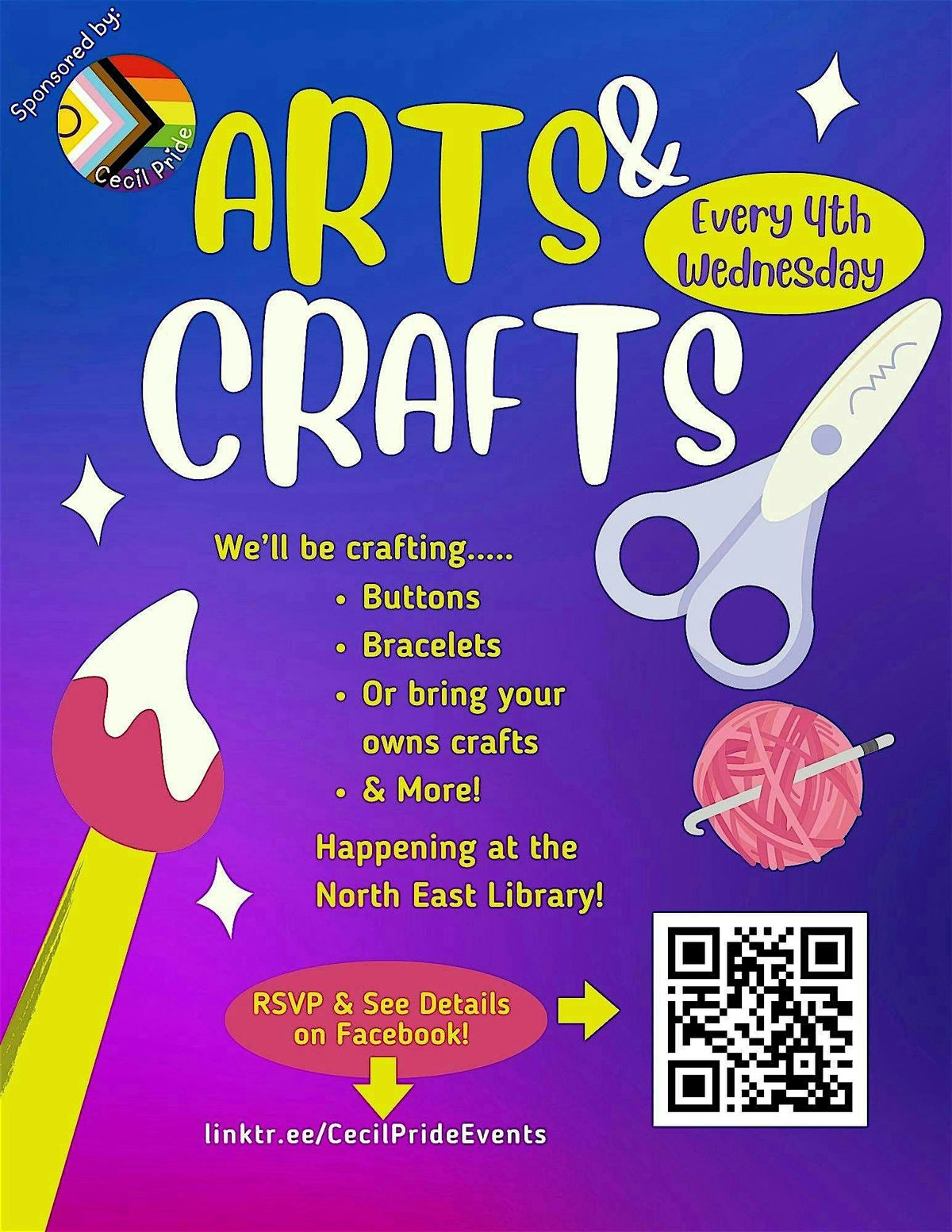 Arts and Crafts: Bead & Bond at the Library!, 28 May | Event in North East | AllEvents