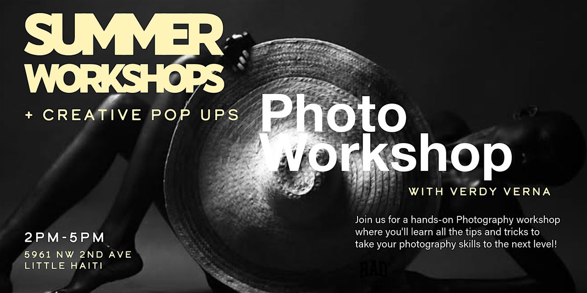 Photogaphy workshop with Verdy, 23 August | Event in Miami | AllEvents