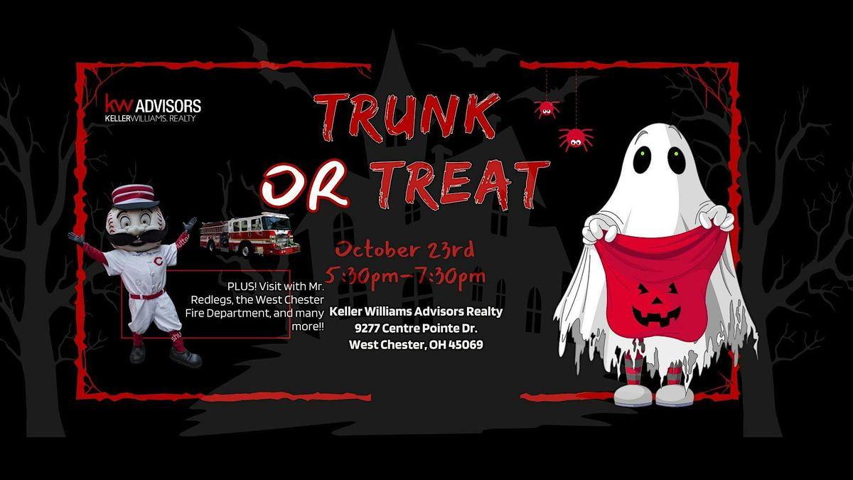 KW Advisors Trunk Or Treat 2025 with MR Red Legs- Cincinnati Reds Mascot!, 23 October | Event in West Chester Township