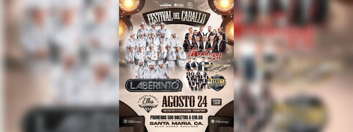 LABERINTO, BANDA ARKANGEL R-15 Y MAS, 24 August | Event in Santa Maria | AllEvents