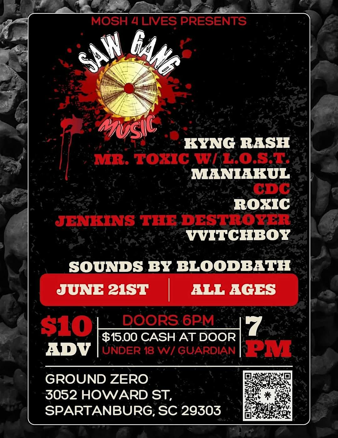 Sawgang music fest, 21 June | Event in Spartanburg | AllEvents