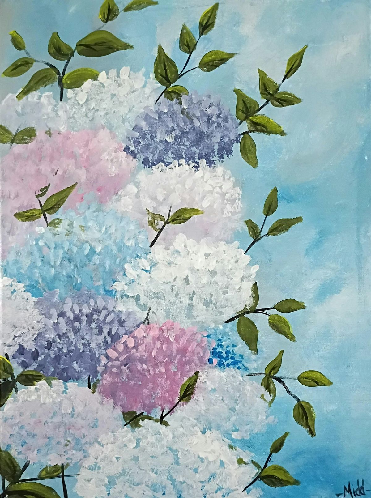 Soft Hydrangeas, a PAINT & SIP EVENT with Lisa, 8 August | Event in Littleton | AllEvents