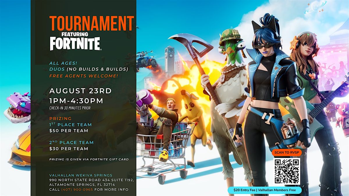 Cosmic Cup Fortnite Duos Build & No Build Tournament, 23 August | Event in Altamonte Springs | AllEvents