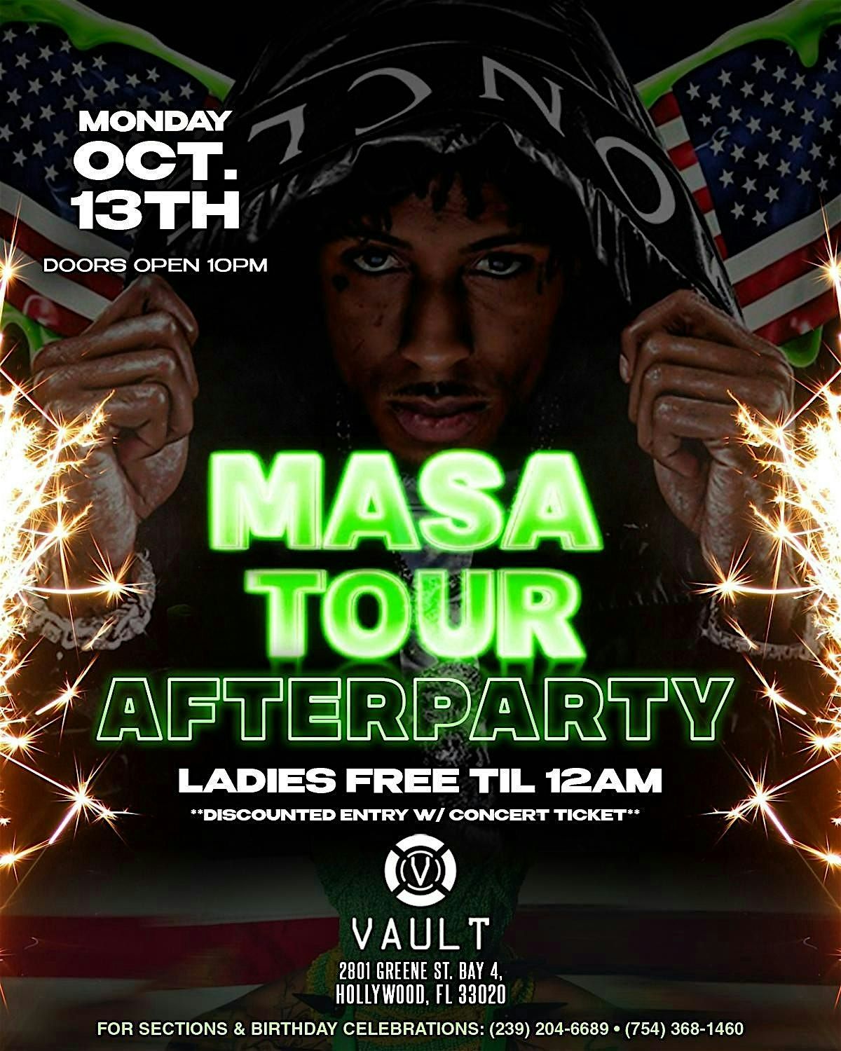 MASA Tour After Party (Miami Show), Club Vault, Hollywood, 13 October ...