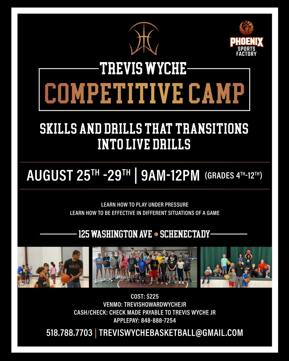 TREVIS COMPETITIVE CAMP, 25 August | Event in Schenectady | AllEvents