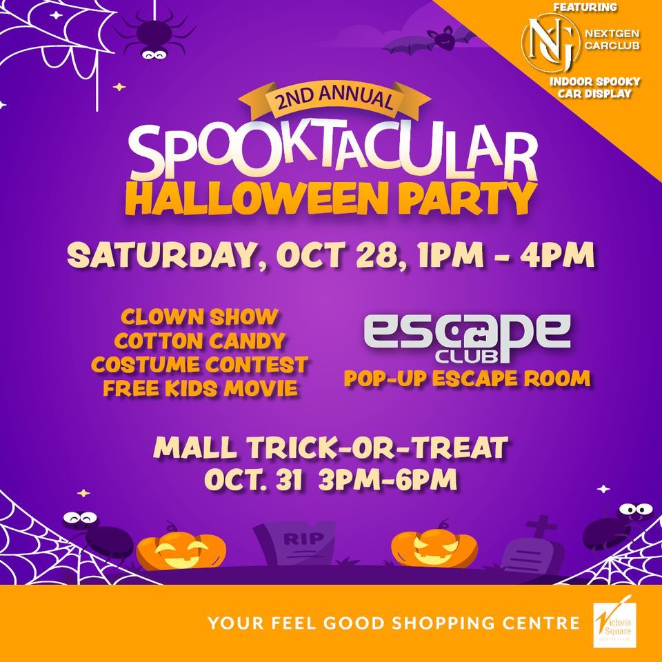Spooktacular Halloween Party, Victoria Square Shopping Centre, Fort Qu'appelle, 28 October 2023