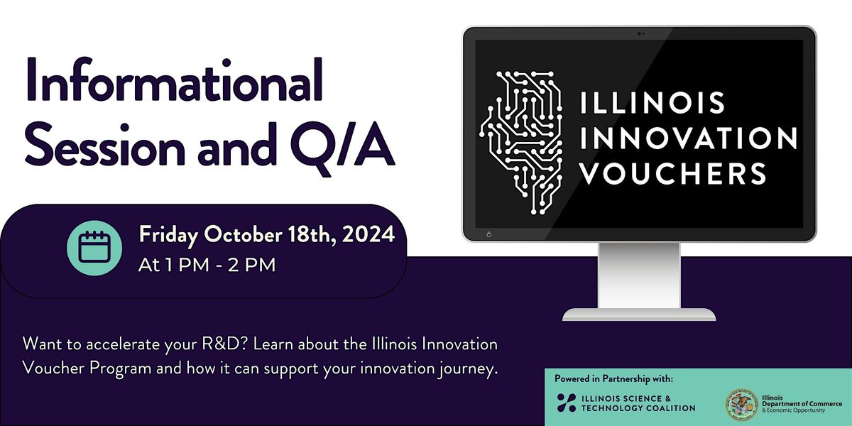September Monthly Illinois Innovation Voucher Program Information Session, 25 September | Online Event | AllEvents