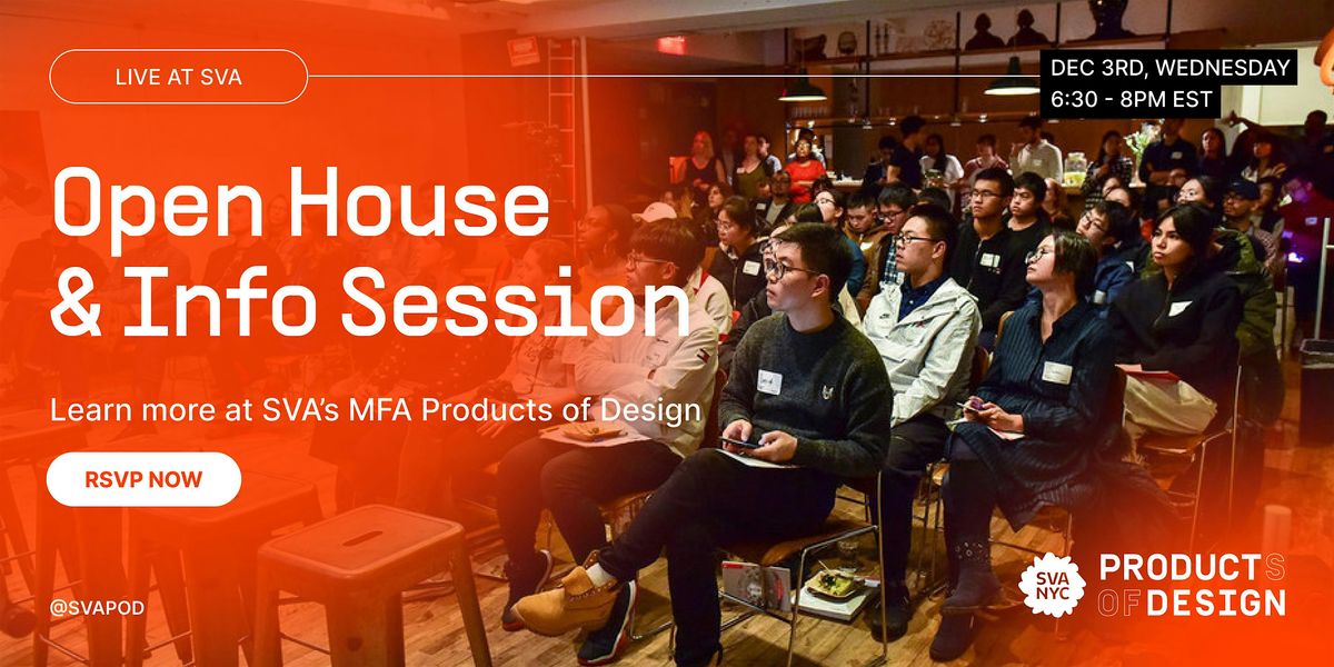 2025 MFA Products of Design *IN PERSON* Open House & Info Session, 3 December | Event in New York | AllEvents