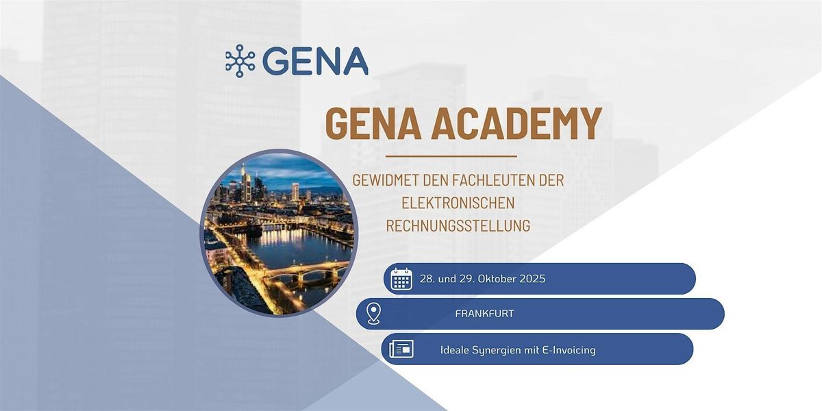 GENA Academy in Frankfurt, 28 October | Event in Frankfurt am Main | AllEvents