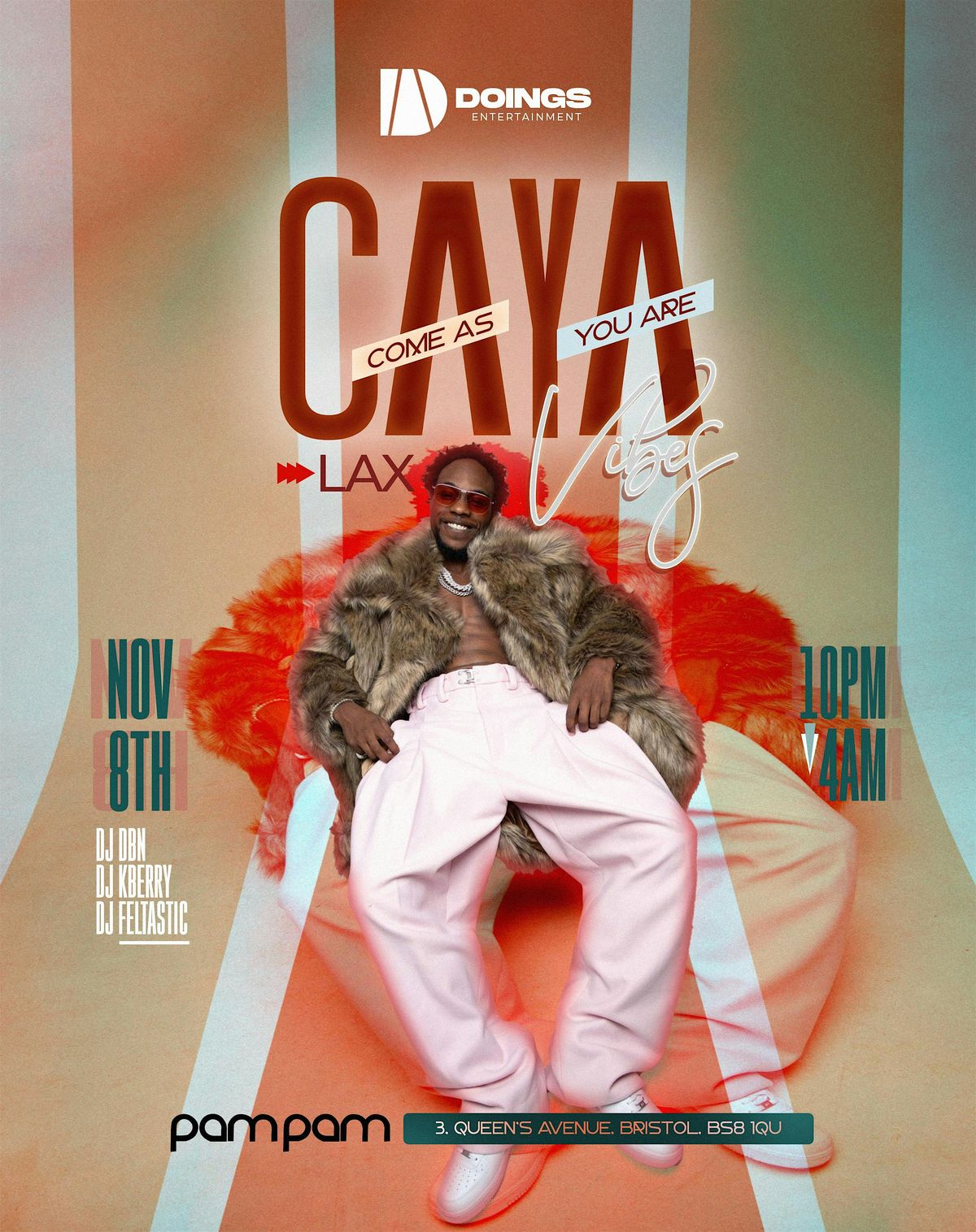 L.A.X  Live in Bristol… CAYA vibes (Come As You Are), 8 November | Event in Bristol | AllEvents