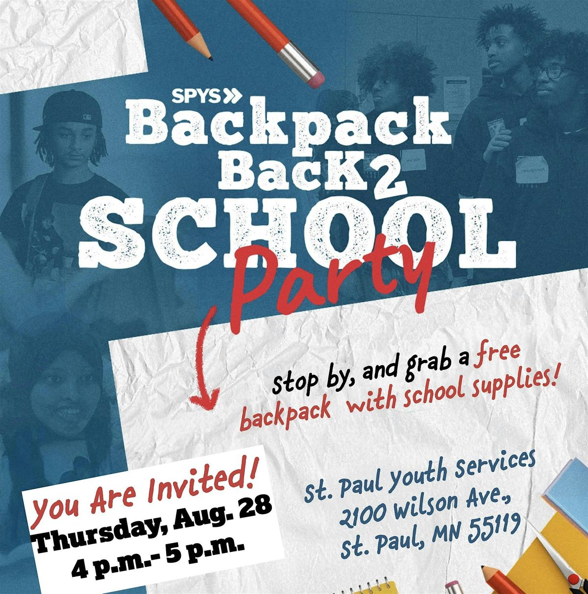 Backpack Back 2 School Party! | Event in Saint Paul | AllEvents