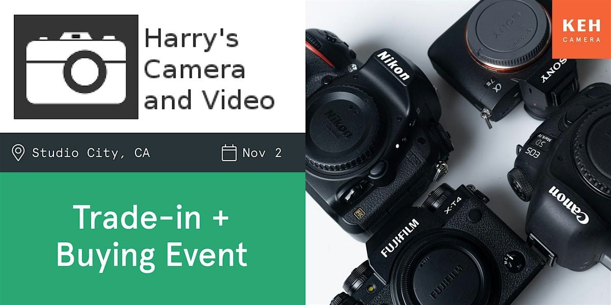 Sell your camera gear (free event) at Harry's Camera & Video, 2 November | Event in Los Angeles | AllEvents