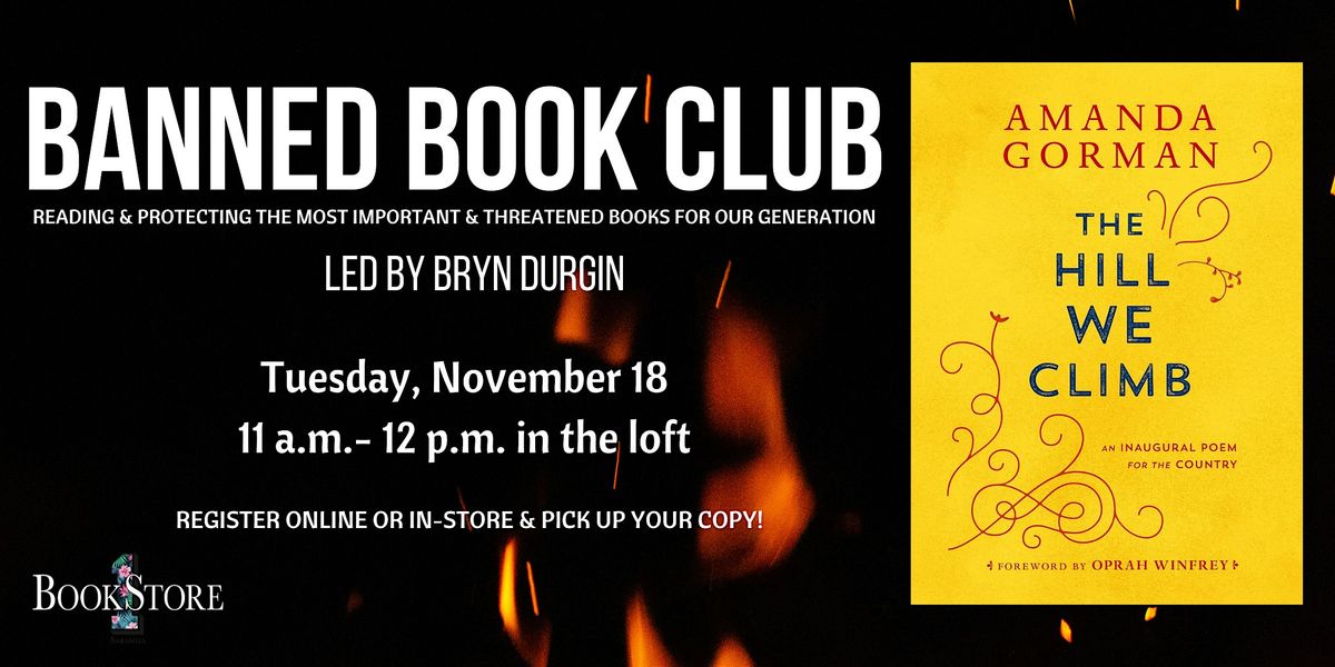 The Banned Book Club "The Hill We Climb" by Amanda Gorman, 18 November | Event in Sarasota | AllEvents