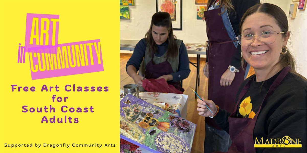 Art in Community: FREE classes for South Coast Adults, 18 July | Event in Pescadero | AllEvents