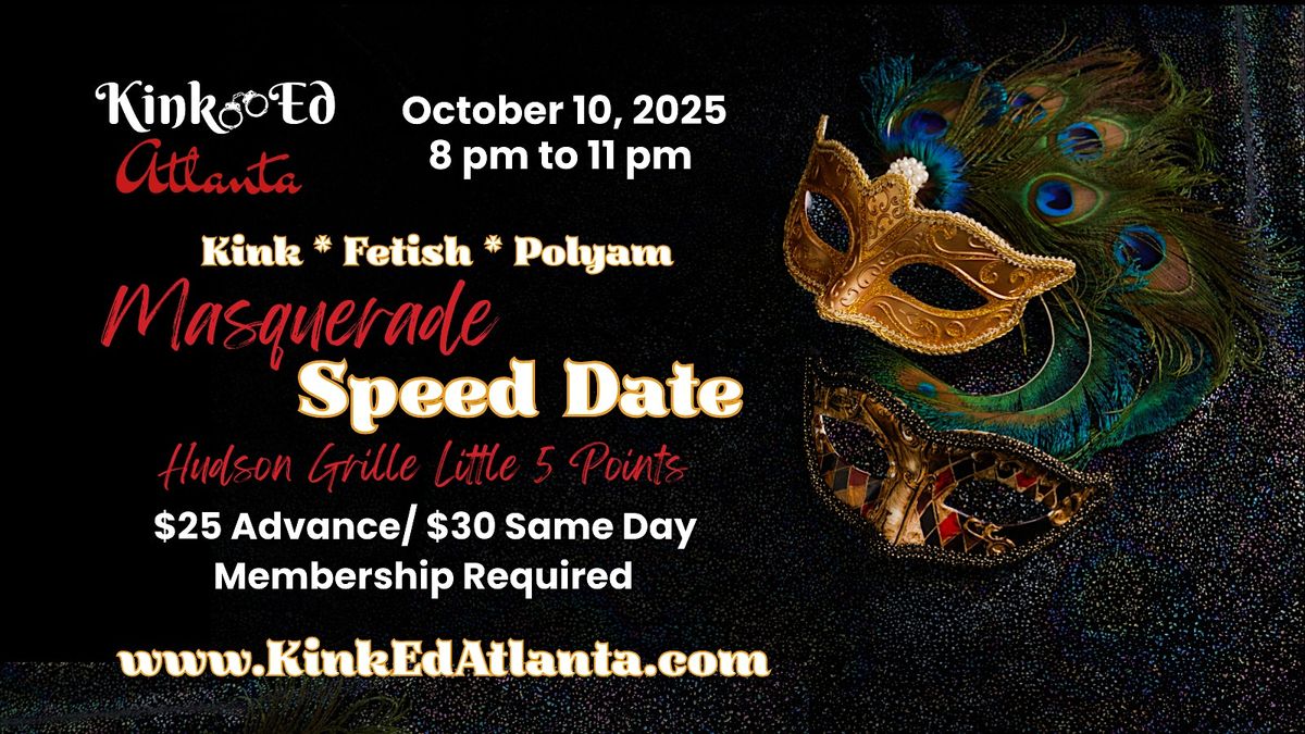 Masquerade Speed Date, 10 October | Event in Atlanta | AllEvents