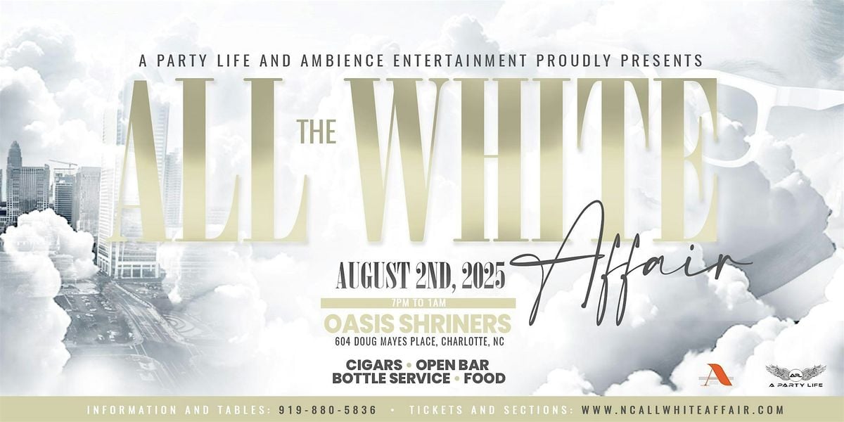 All White Affair "ELEGANCE 2025 ", 2 August | Event in Charlotte | AllEvents