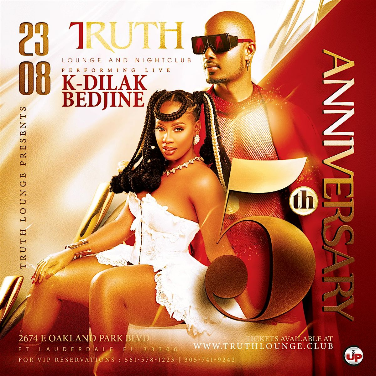 TRUTH LOUNGE 5 Year Anniversary Aug 23 - KDILAK, BEDJINE, DDK, 23 August | Event in Fort Lauderdale | AllEvents
