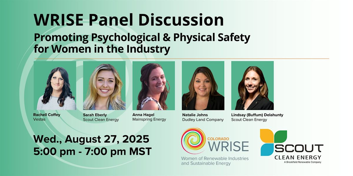 Voices from the Field: Promoting Psychological & Physical Safety for Women, 27 August | Event in Boulder
