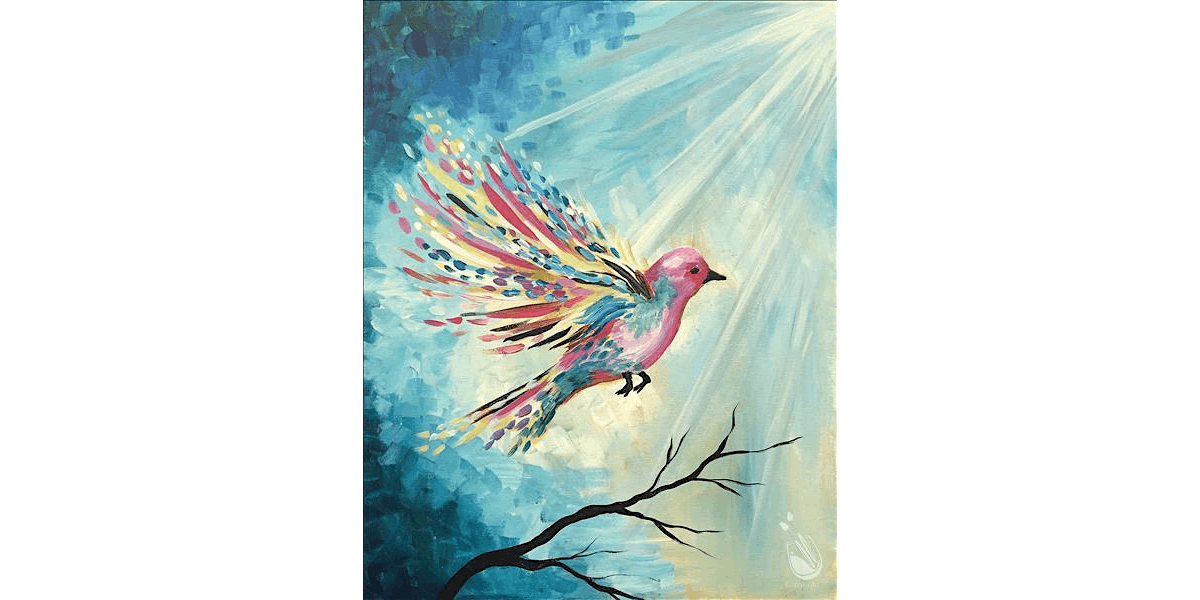 Majestic Feathers - Paint and Sip in Austin | Classpop!™, 28 August | Event in Austin | AllEvents