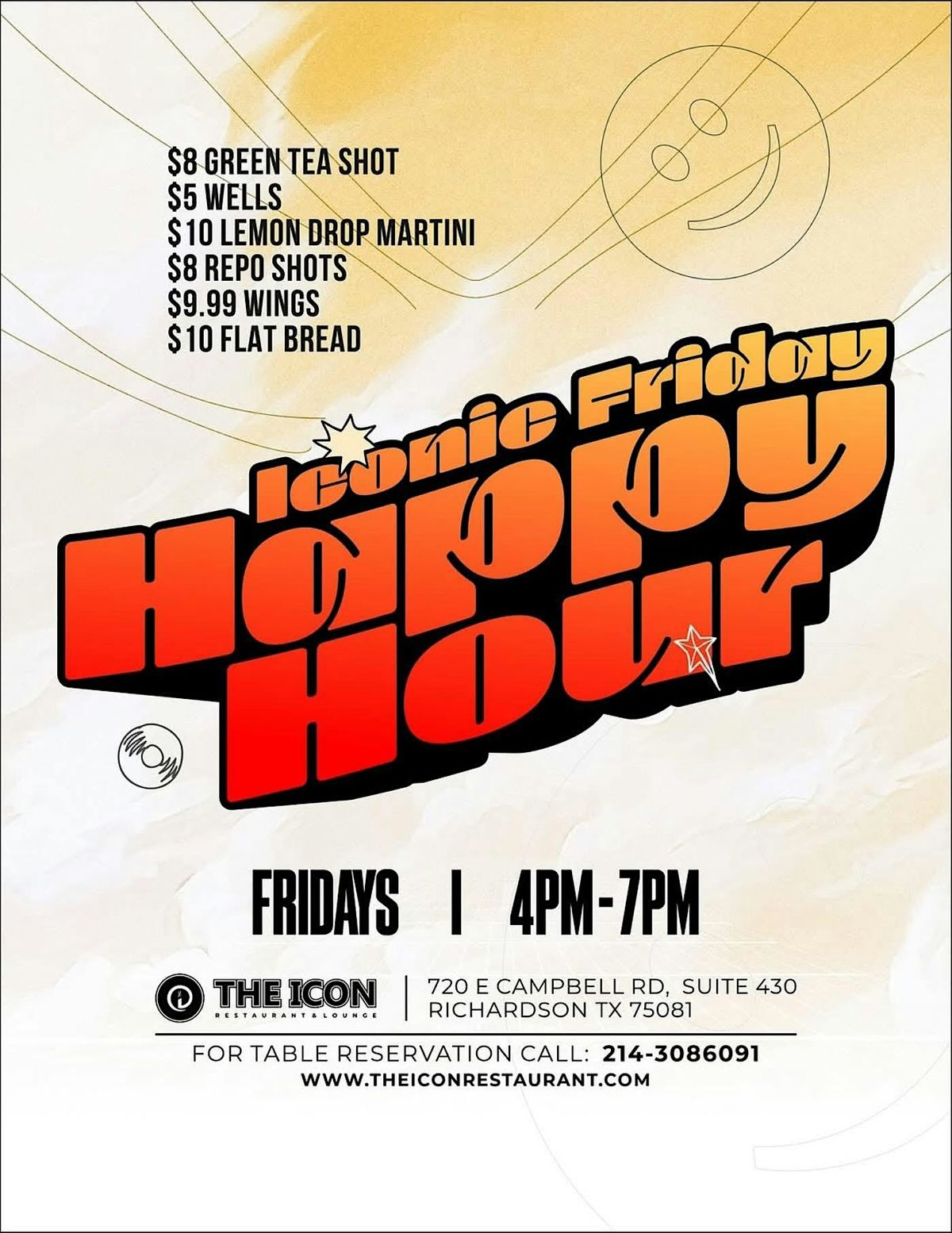 Friday happy hour at The Icon | Event in Richardson | AllEvents