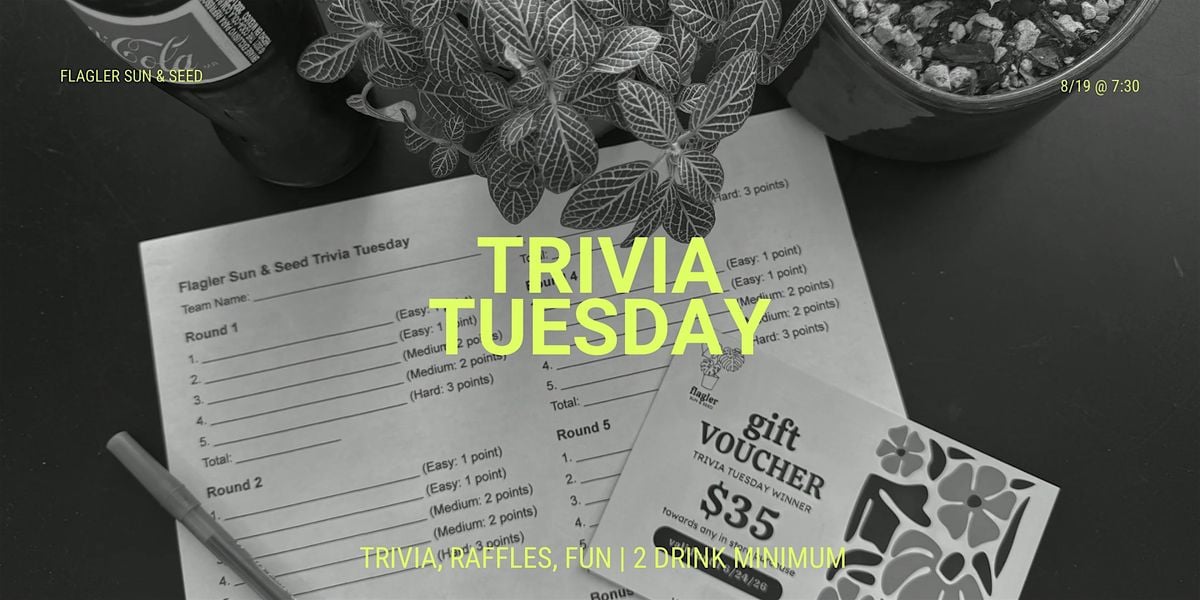 Trivia Tuesday, 19 August | Event in Flagler Beach | AllEvents