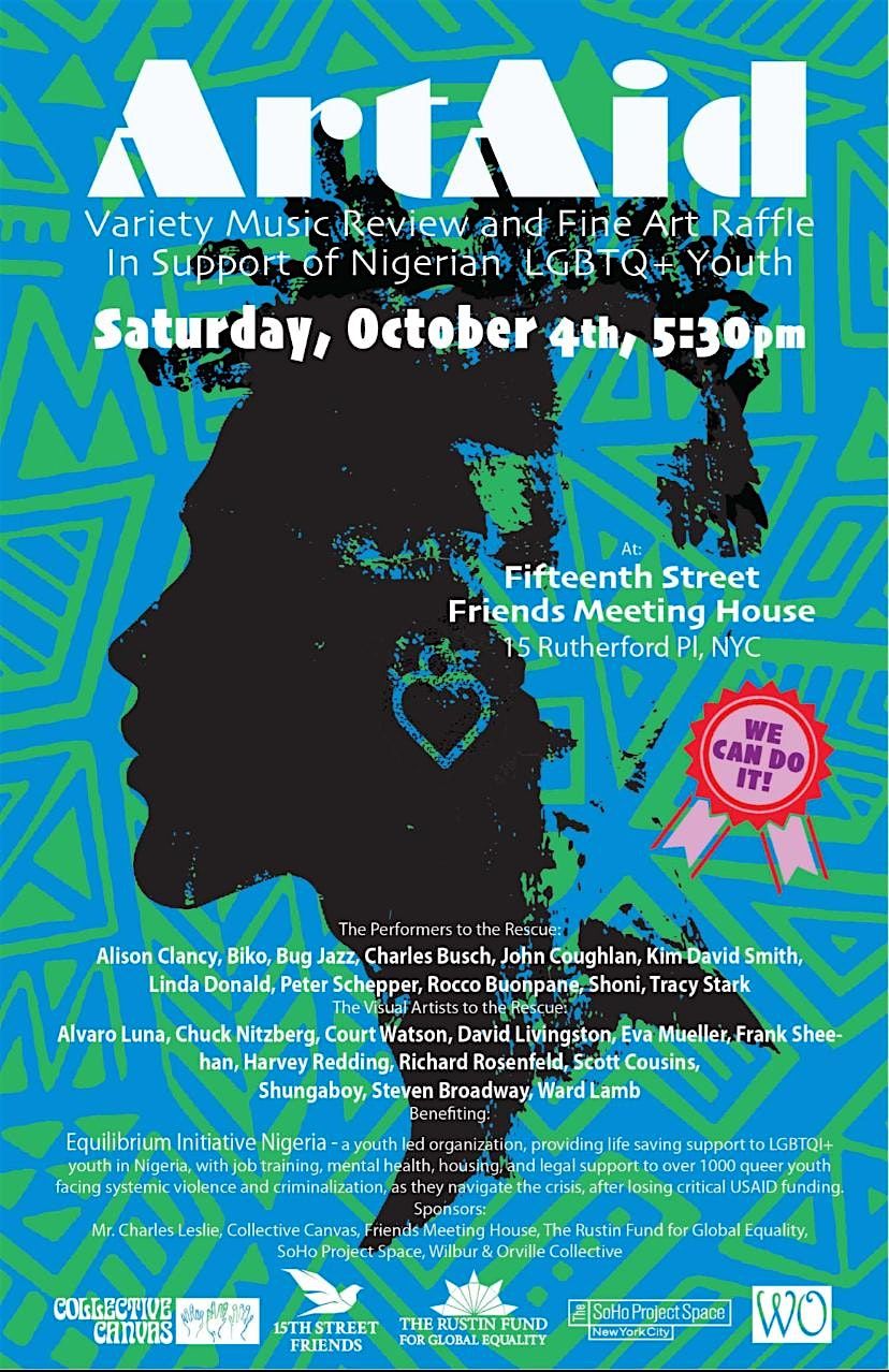 ArtAid: A Night of Music, Performance, and Art in Support of Nigerian LGBTQ, 4 October | Event in New York
