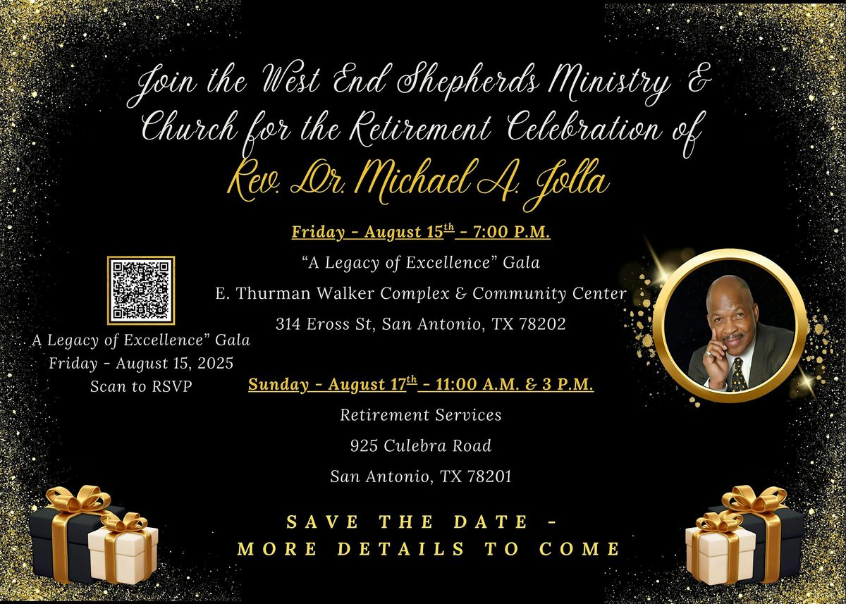 Retirement Gala for Rev. Dr. Michael Jolla | Event in San Antonio | AllEvents