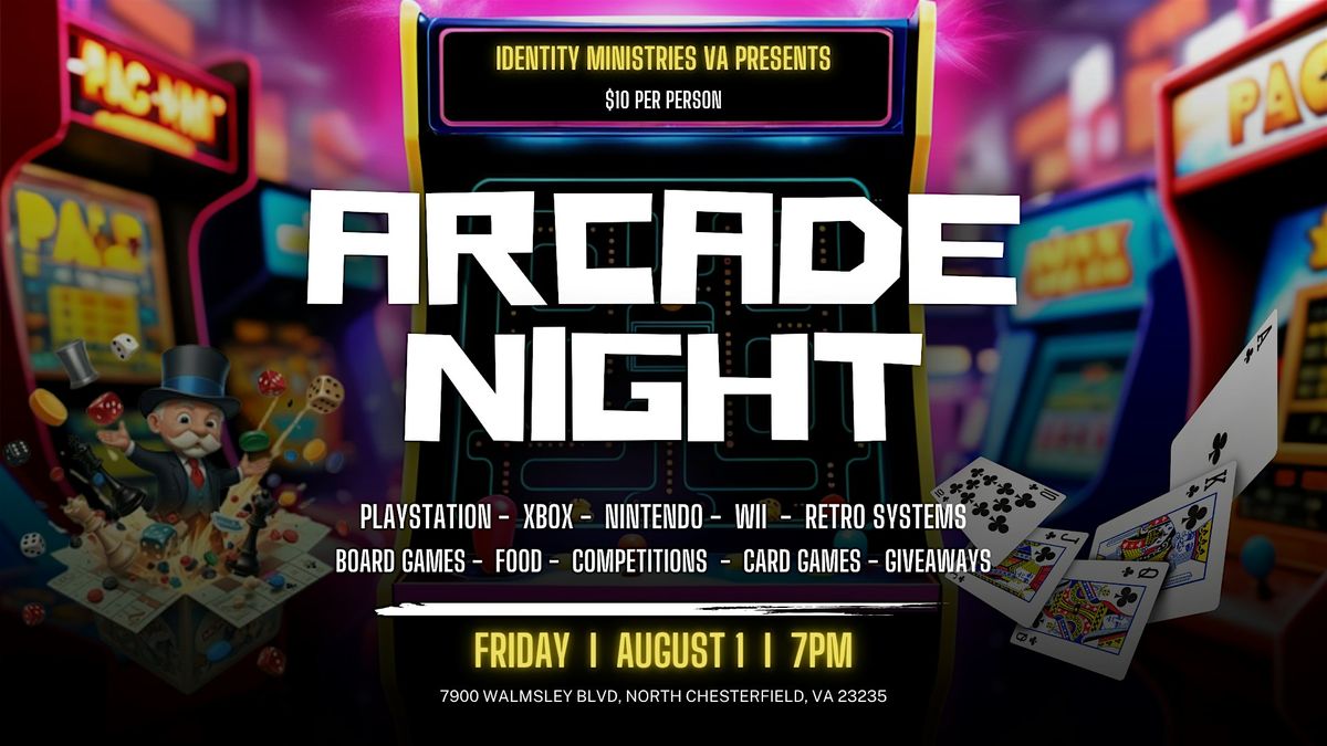 Arcade & Game Night, 1 August | Event in Richmond | AllEvents