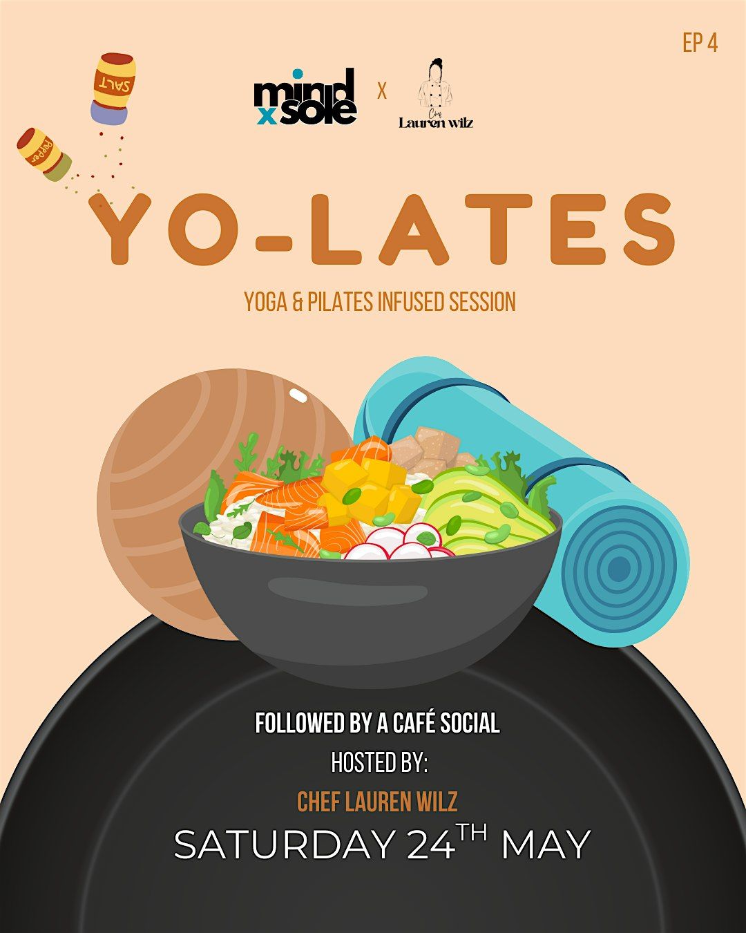 Yo-Lates x Chef Lauren Wilz | Episode 4, 24 May | Event in Mitcham | AllEvents