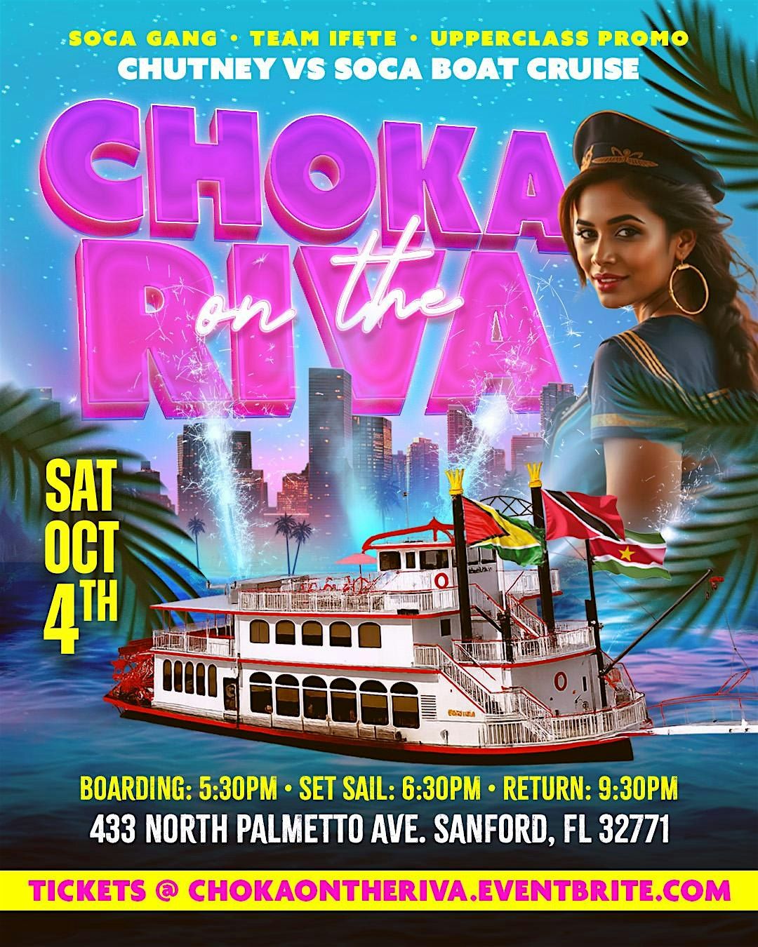 CHOKA ON THE RIVA, 4 October | Event in Sanford | AllEvents