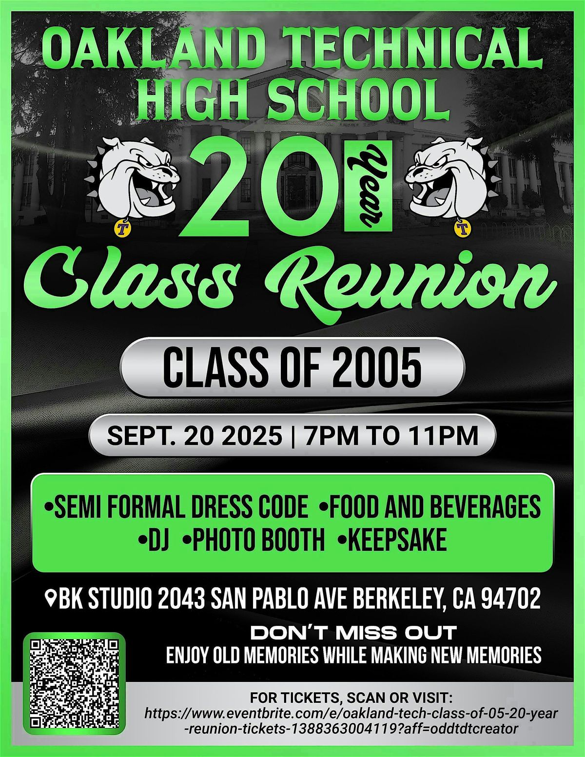Oakland Tech Class of 05' 20-year Reunion, 20 September | Event in Berkeley | AllEvents