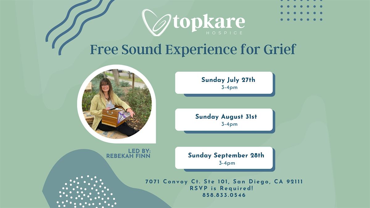 Free Community Sound Experience for Grief, 31 August | Event in San Diego | AllEvents