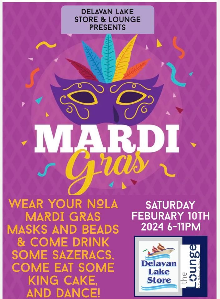 1st Annual Mardi Gras Party, 10 February | Event in Delavan | AllEvents.in