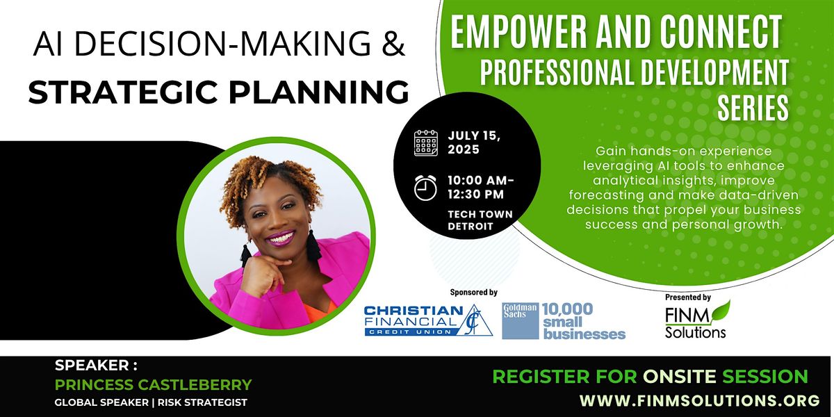 Empower and Connect: A I Decision Making & Strategic Planning, 15 July | Event in Detroit | AllEvents