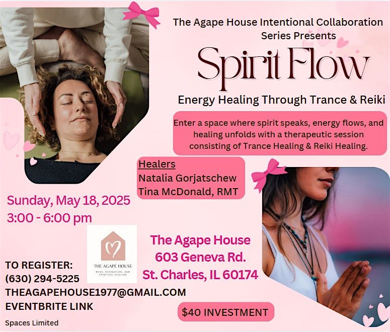✨ Spirit Flow: Energy Healing Through Trance & Reiki, 18 May | Event in St. Charles | AllEvents