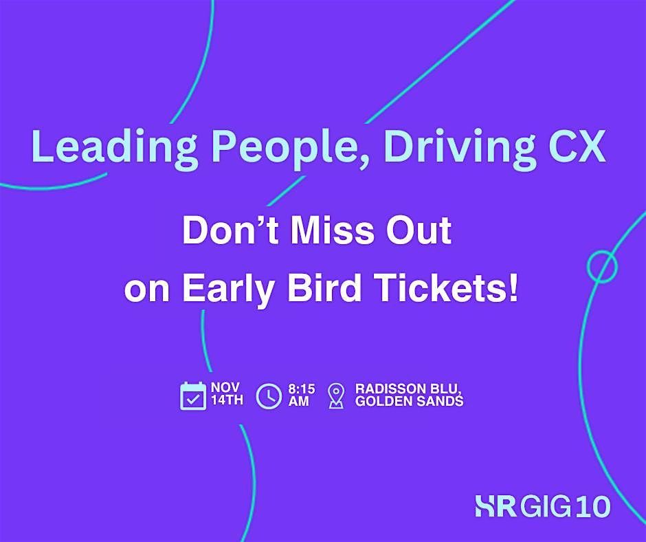 HR GIG 10 – Leading People, Driving CX., 14 November | Event in Rabat | AllEvents