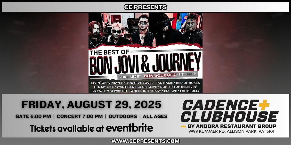 Bon Journey - The Best of Bon Jovi & Journey, 29 August | Event in Allison Park | AllEvents