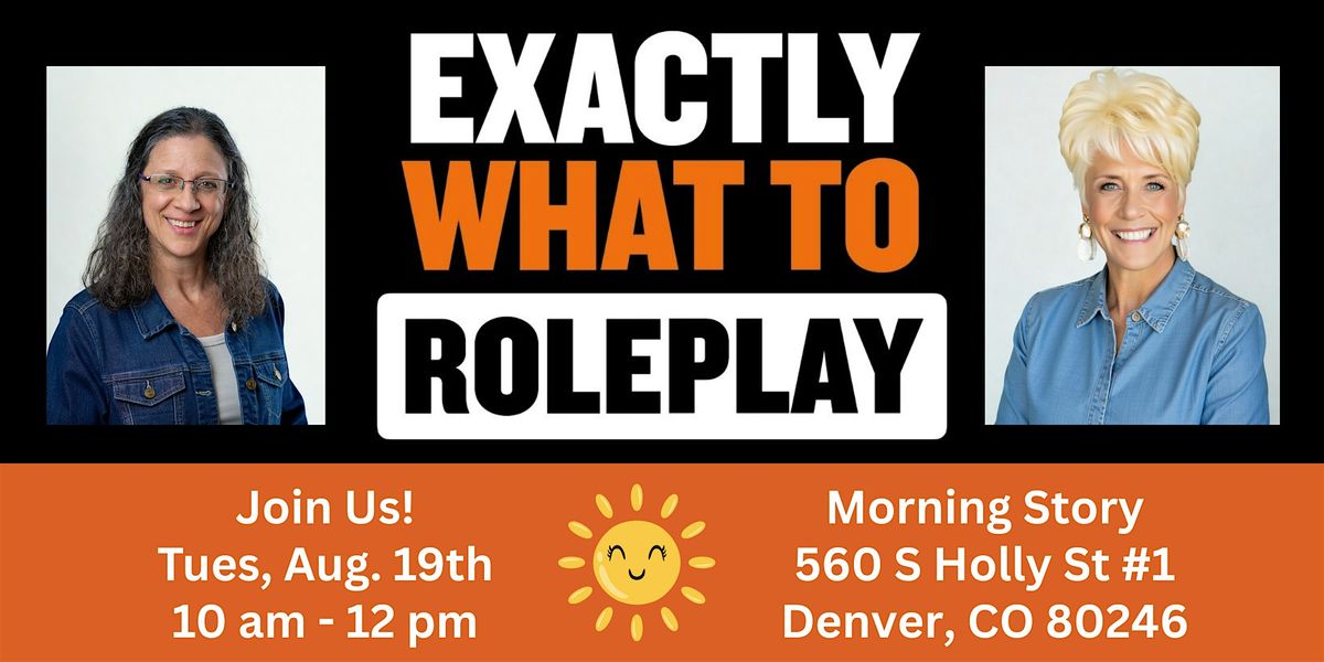 Exactly What to Roleplay® Game Day, 19 August | Event in Denver | AllEvents