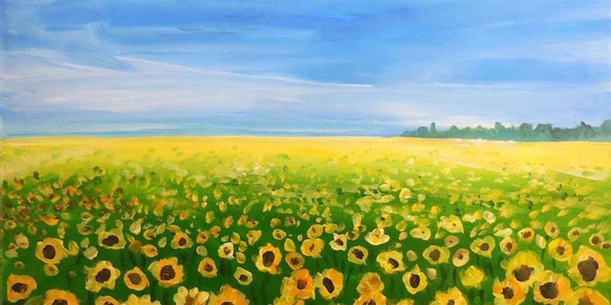A Gentle Breeze Through a Sunflower Field - Paint and Sip by Classpop!™, 13 May | Event in San Antonio | AllEvents