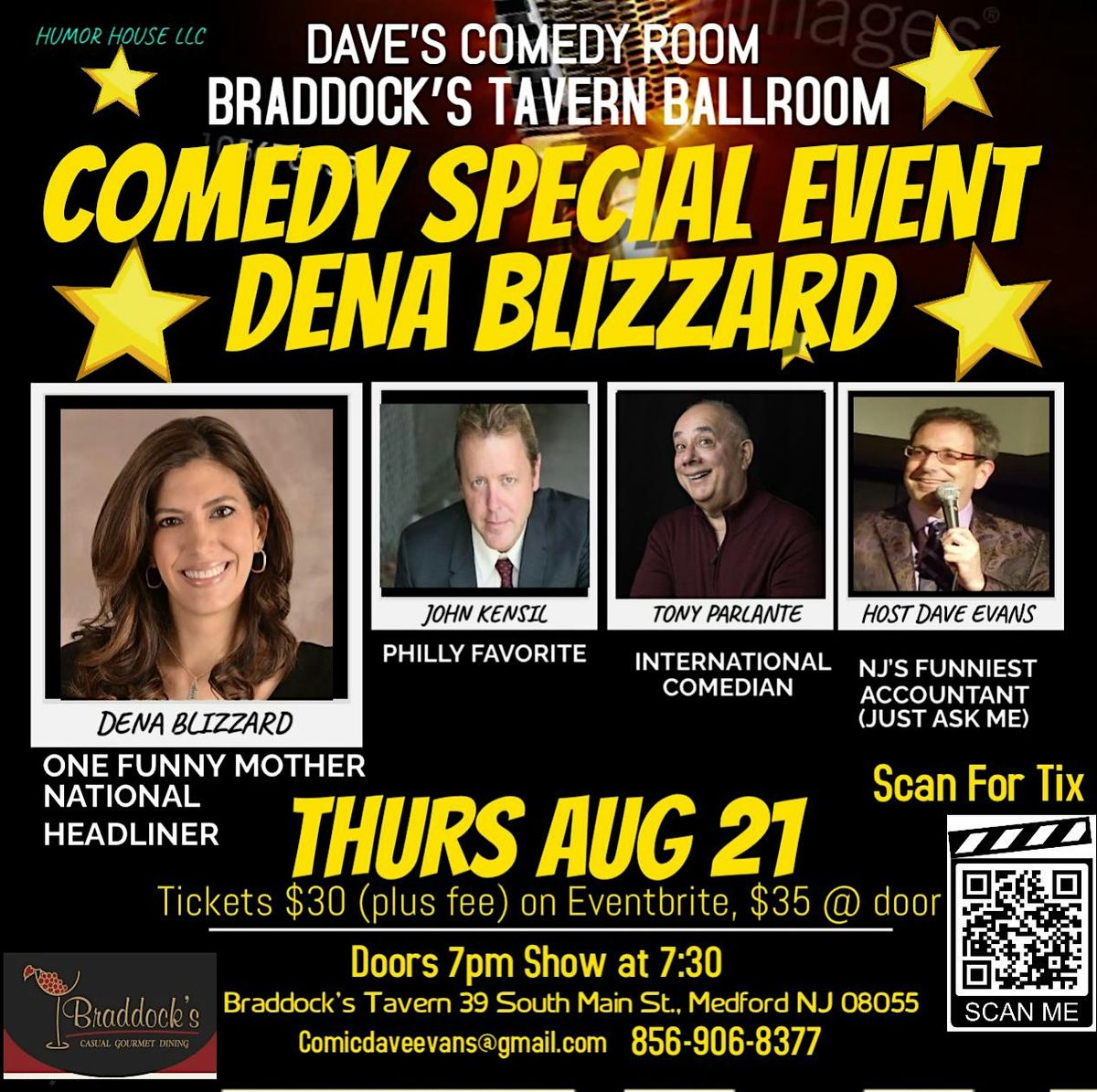 COMEDY SPECIAL EVENT WITH DENA BLIZZARD, 21 August | Event in Medford | AllEvents