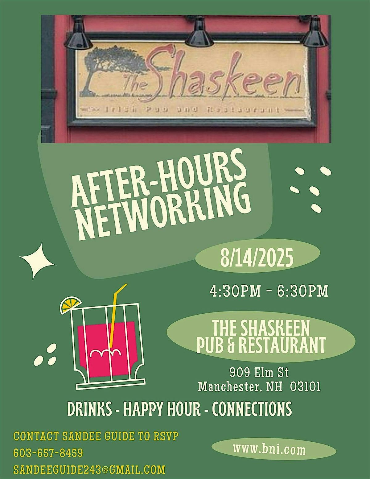After-Hours Networking Event at The Shaskeen in Manchester, NH, 14 August | Event in Manchester | AllEvents