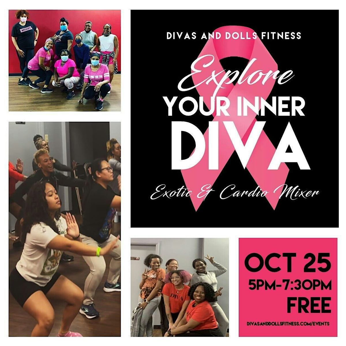 Explore Your Inner Diva: Exotic & Cardio Mixer, 25 October | Event in Temple Hills | AllEvents
