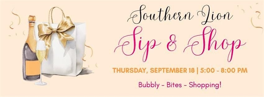 Southern Lion Sip and Shop, 18 September | Event in Pineville | AllEvents