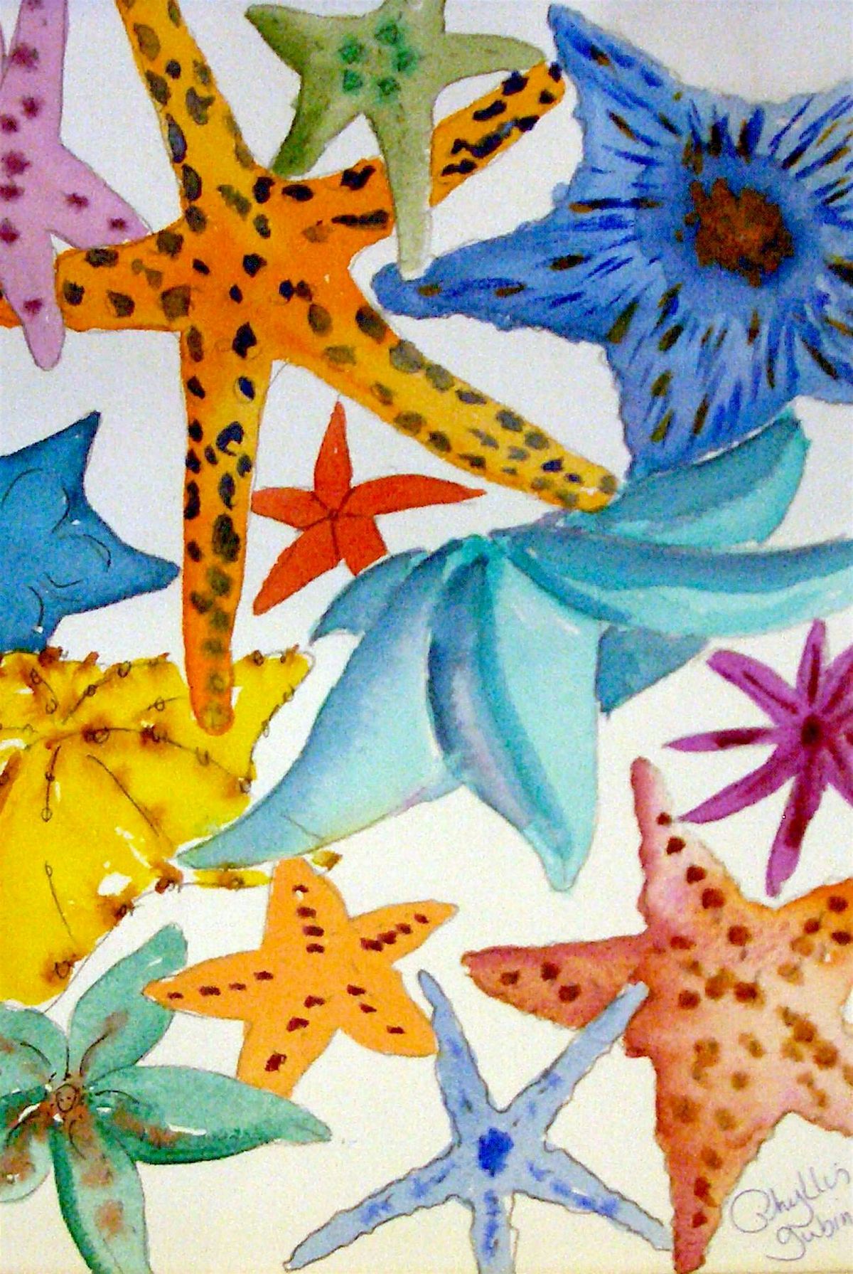 Starfish Party in Watercolors with Phyllis Gubins, 29 June | Event in Ventura | AllEvents