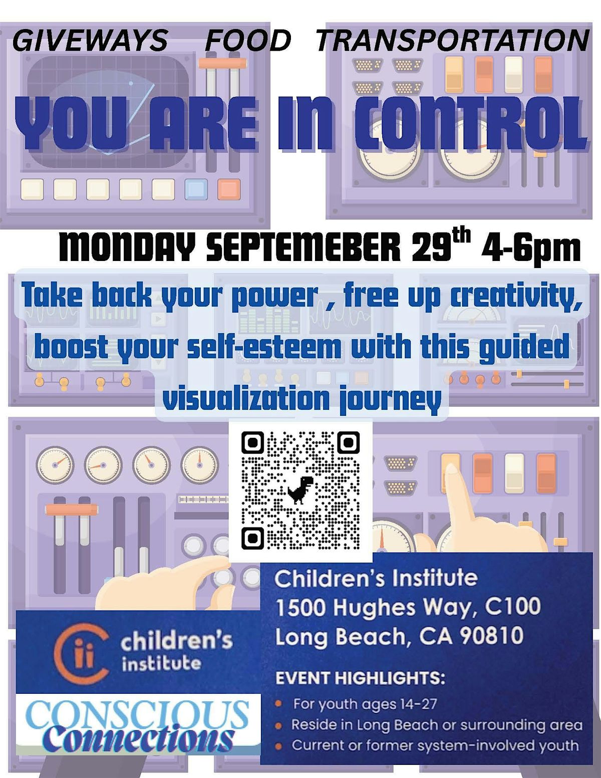 You are in control, 29 September | Event in Long Beach | AllEvents