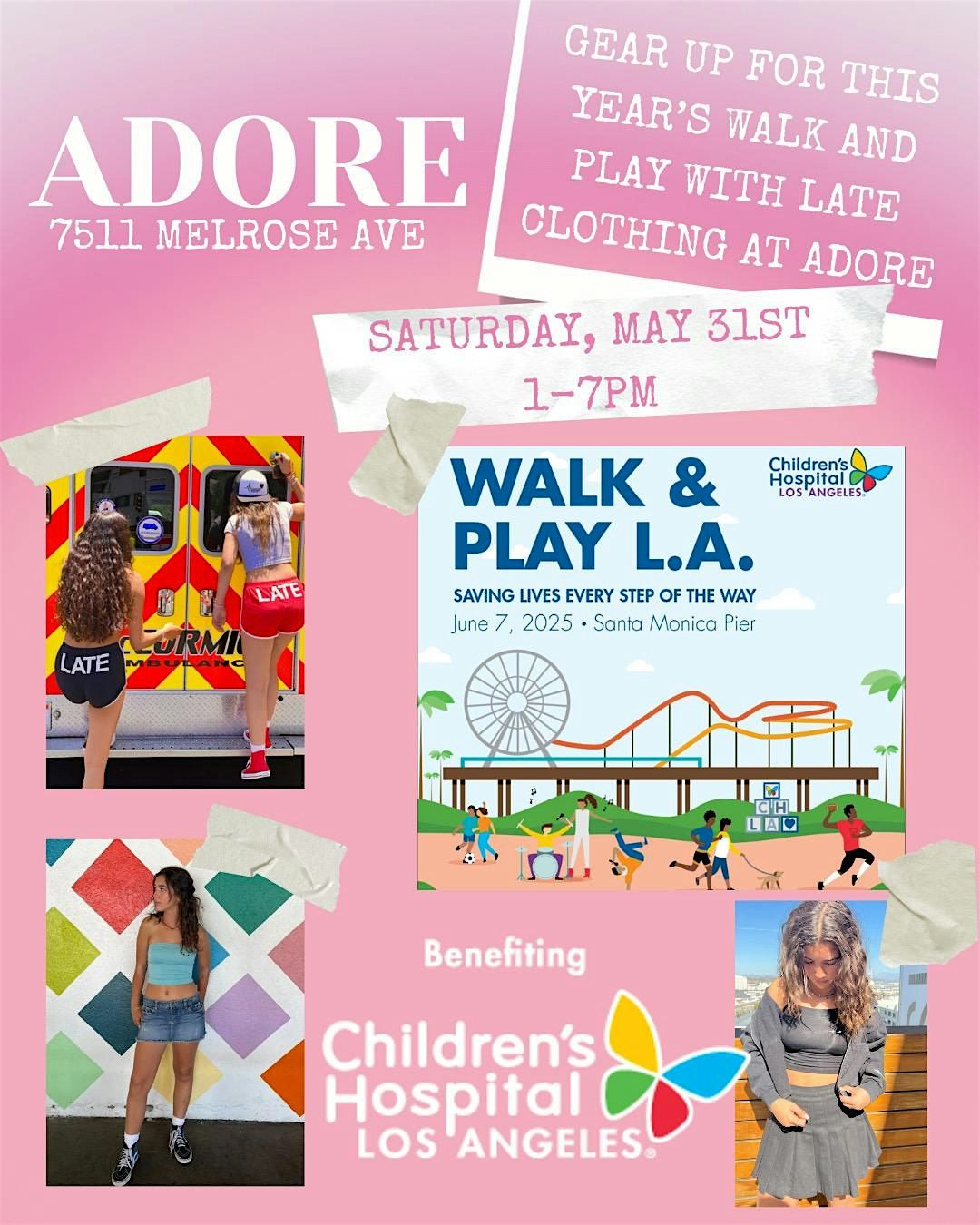 LATE Clothing Pop Up for CHLA’s Walk and Play, 31 May | Event in Los Angeles | AllEvents