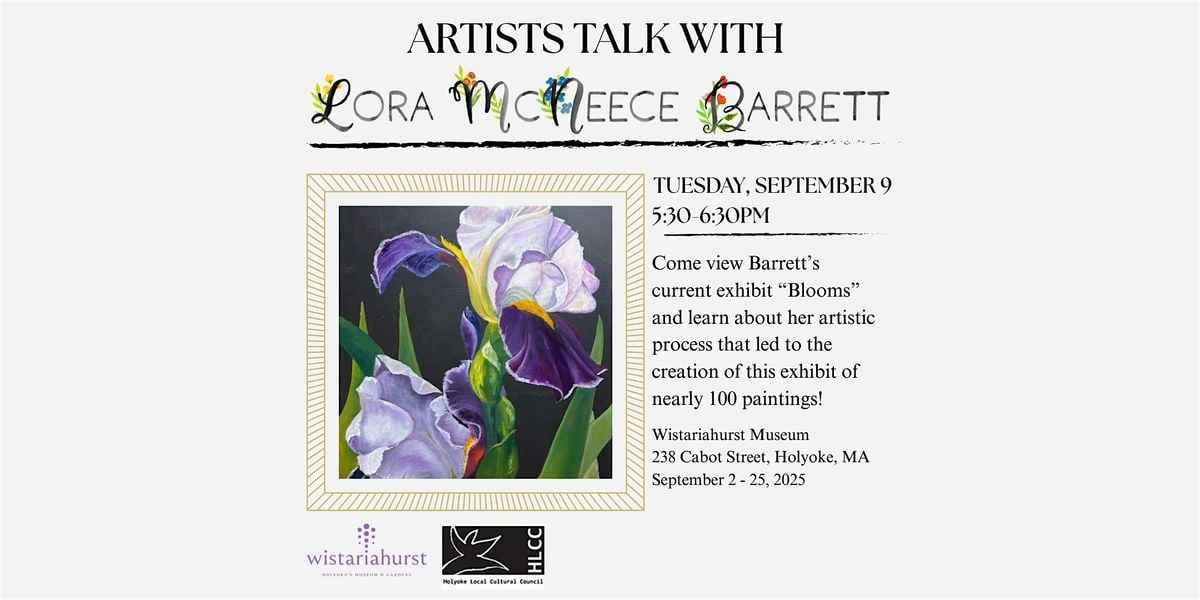 Artist Talk with Lora Barrett, 9 September | Event in Holyoke | AllEvents