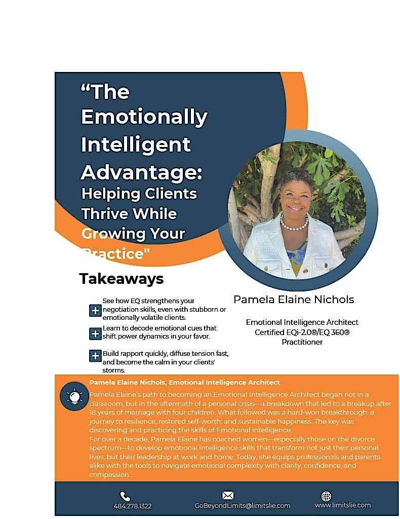 The Emotionally Intelligent Advantage: For your clients and your practice, 9 September | Event in King of Prussia