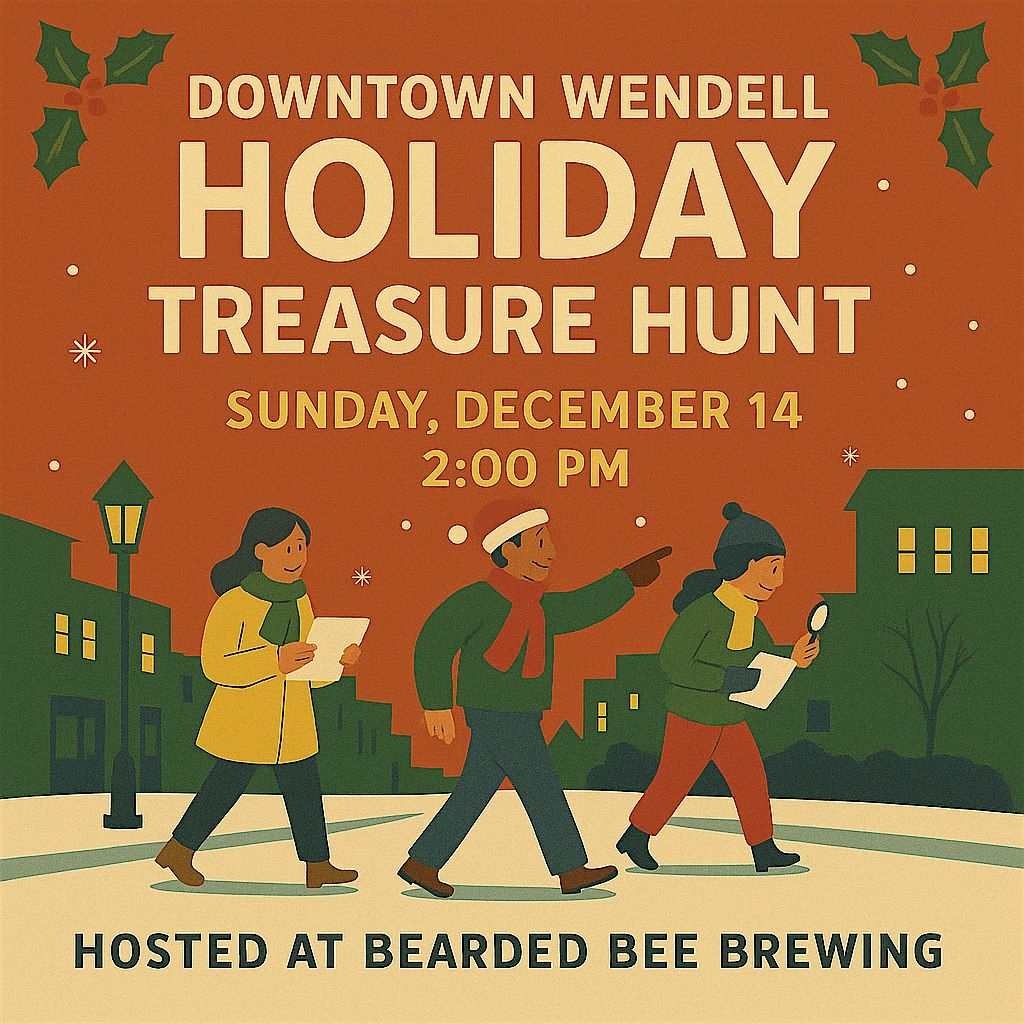Wendell Holiday Walking Treasure Hunt - Hosted at Bearded Bee Brewing Co., 14 December | Event in Wendell