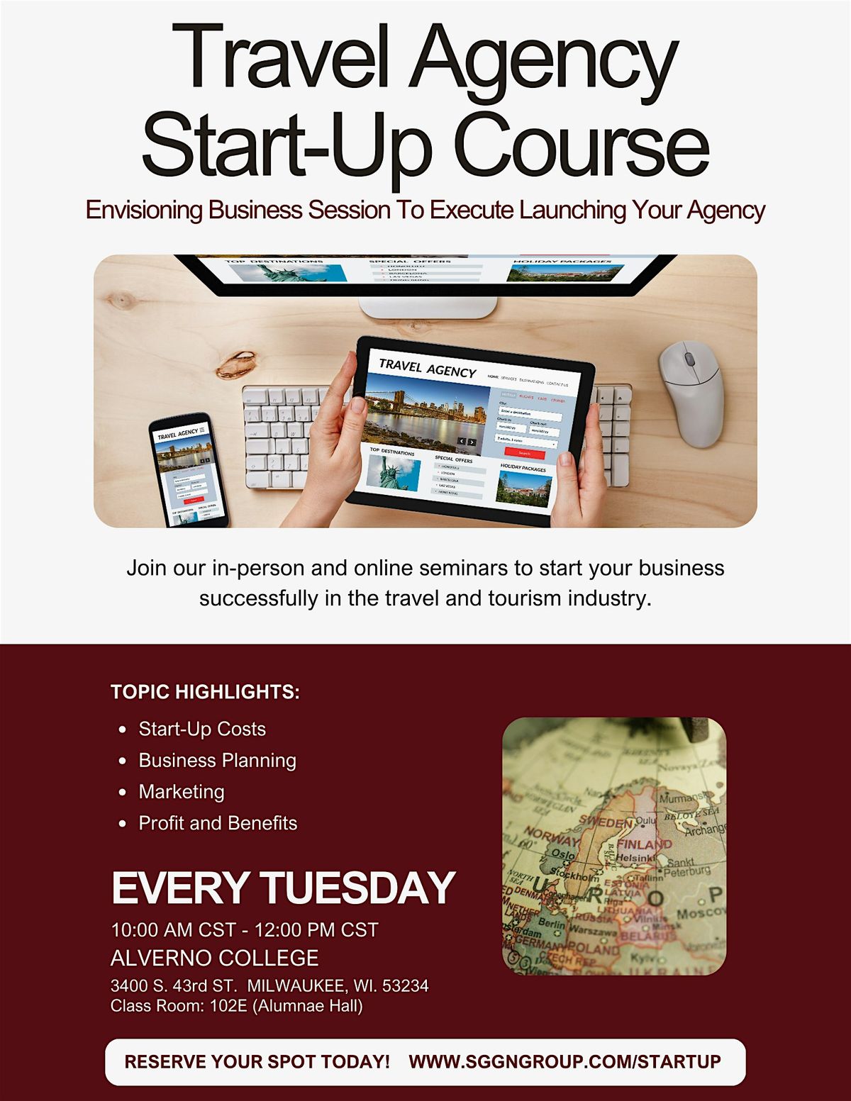 TRAVEL AGENCY START-UP COURSE | Event in Milwaukee | AllEvents
